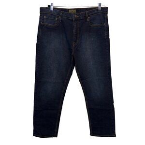 Urban Star Mens 40x30 Relaxed Fit Dark Wash Jeans With Stretch Denim